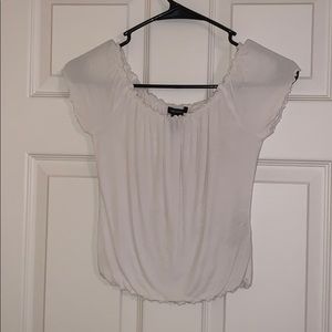 White Forever 21 Off the Shoulder shirt